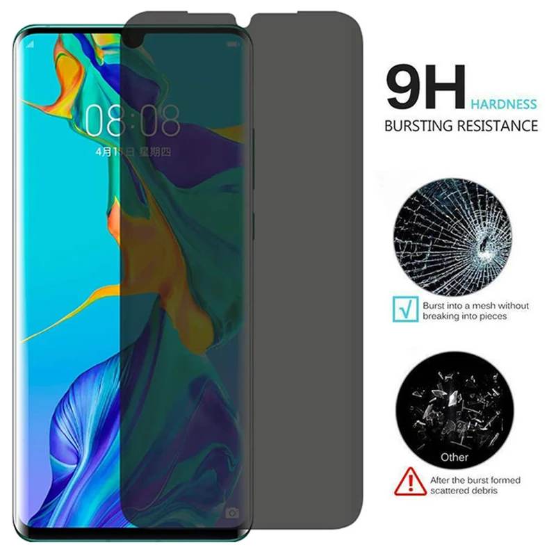 Privacy Screen Protectors For Huawei Mate 30 20 10 Pro Antipeeping Glass Film For Huawei P40