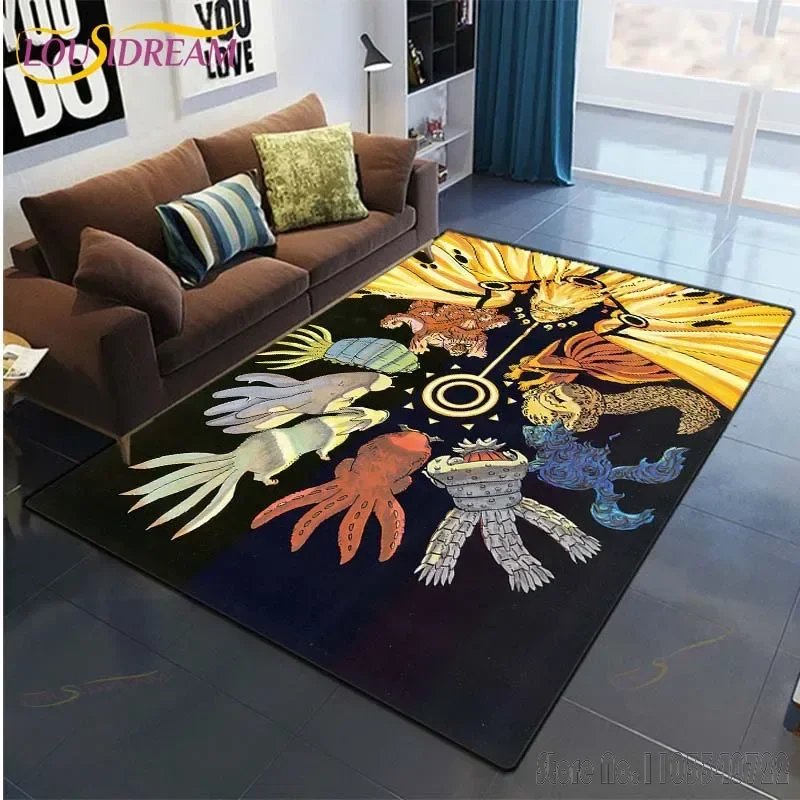 Famous Japanese N-Naruto Anime Rug Carpets 120x160cm Decor for Living Room Children's Bedroom Sofa Bathroom Kids Floor Mat 4