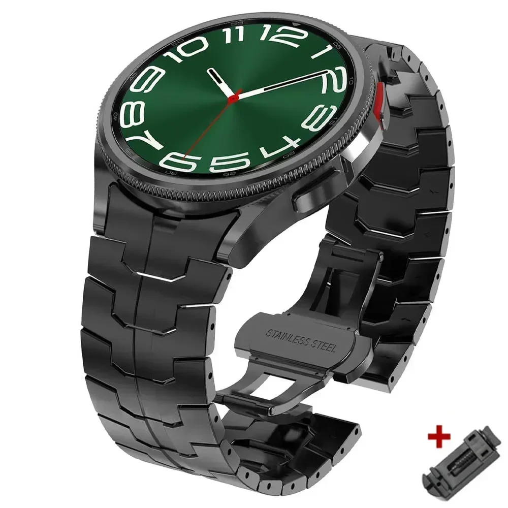 Luxury Stainless Steel No-Gap Strap - Premium Metal Watchband Bracelet