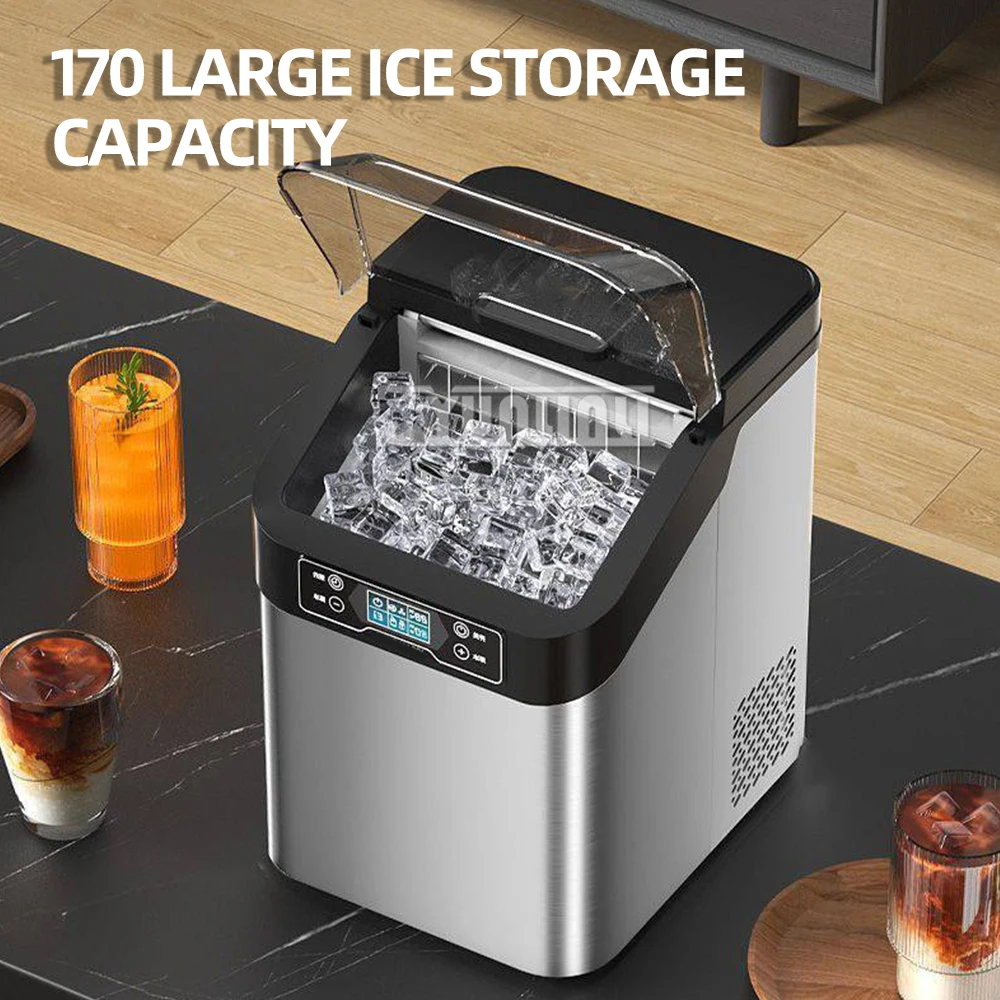 Commercial Ice Making Maker Desktop Coffee Ice Machine Milk Tea Shop Electric Maquina De Gelo Portatil