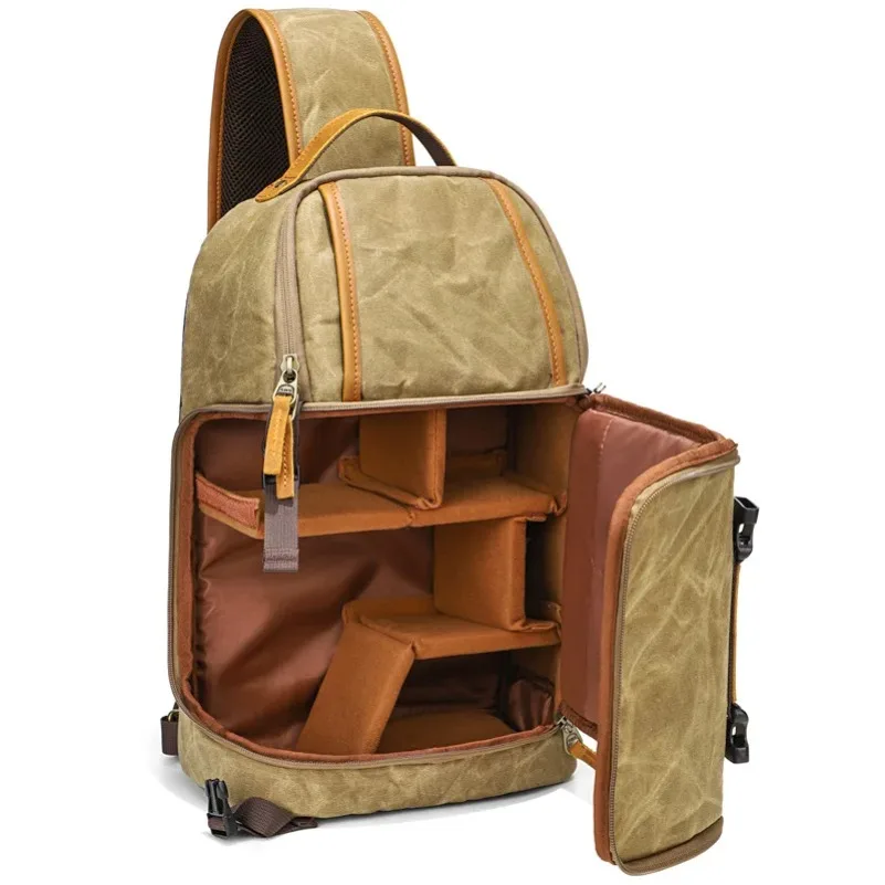 야외 사진 촬영용 캔버스 가방, 방수 및 내구성, 디지털 SLR 카메라, 캐주얼 카메라 가방에 적합