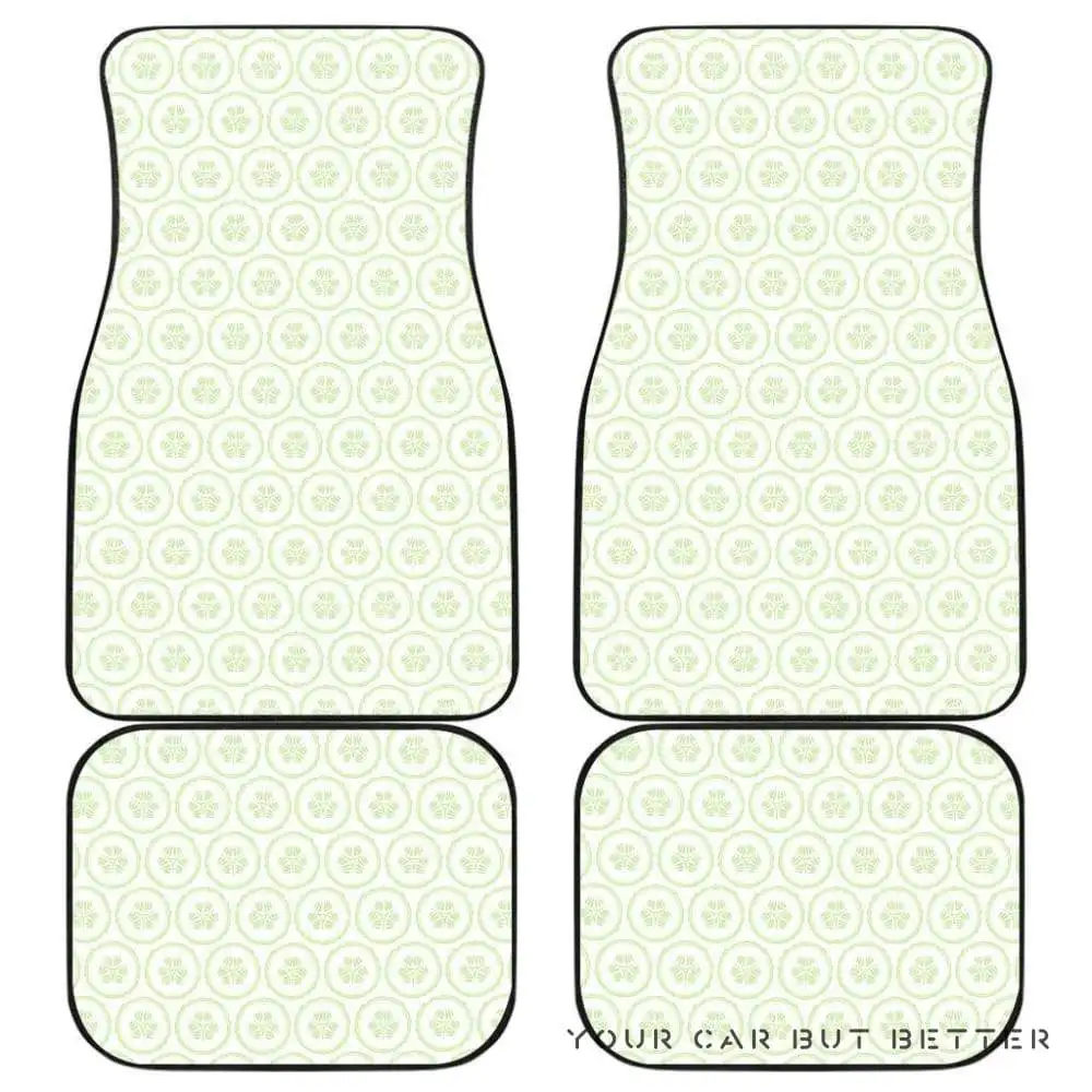 

Cucumber Pattern Background Front And Back Car Mats 045109