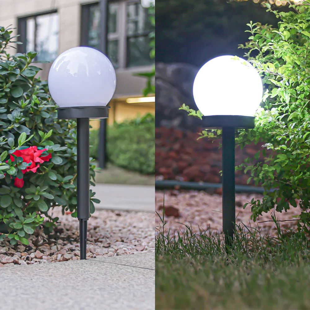 Solar LED Lights Outdoor 3 Pack /6 Pack Solar Globe Powered Garden Light Warm Light for Yard Patio Walkway Landscape In-Ground