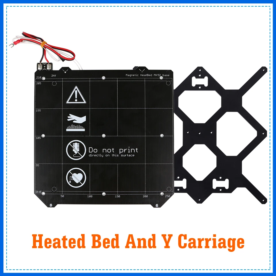 Voron Switchwire 3d Printer Heated Bed 24V MK3 Y carriage For Prusa i3 MK3S MK52  Voron Switchwire is optional