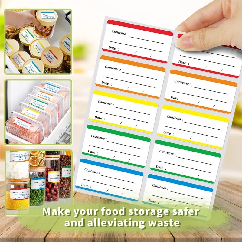 Kitchen Jar Bottle Stickers Spice Label Stickers Storage Organiser Waterproof Labels Bottle Labels Date Label Stickers