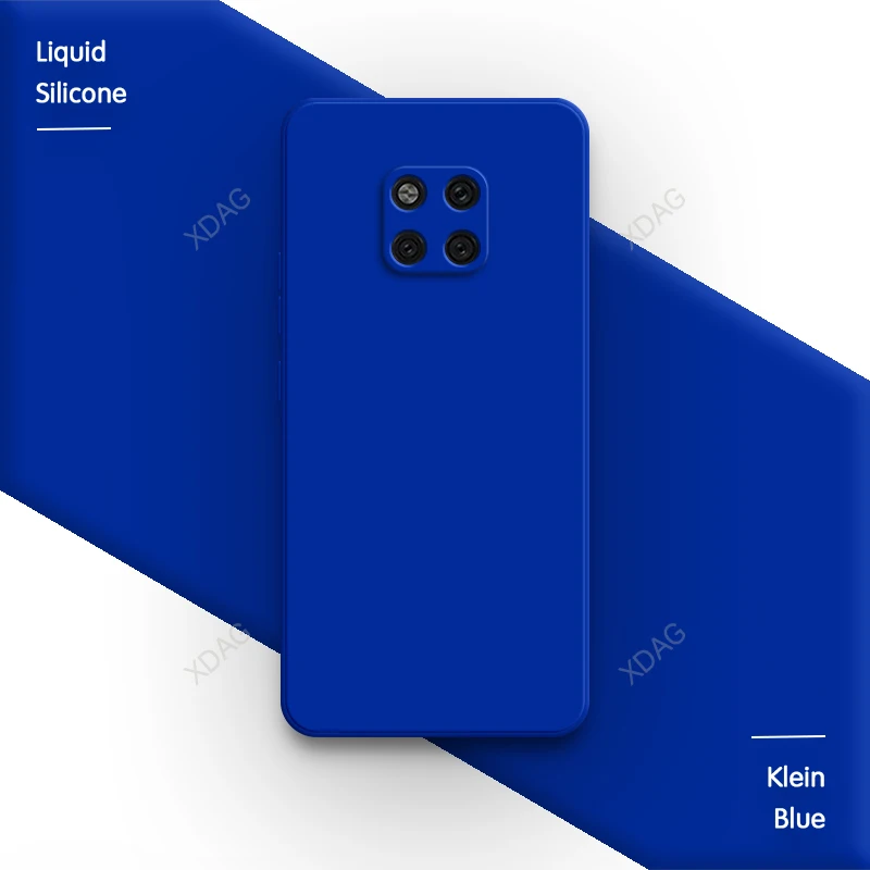 Luxury Original Soft Phone Case - Premium Liquid Silicone Square Back Cover