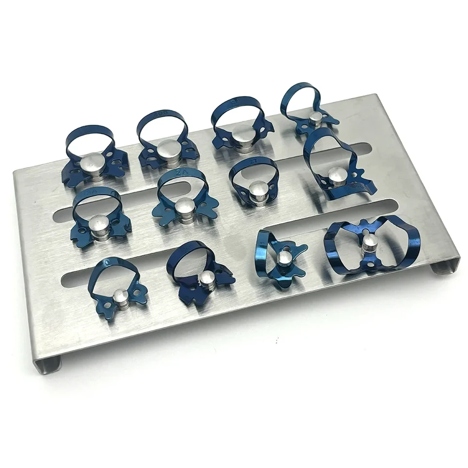 Porta Uncini per 12 Ganci Strumenti per Diga di Gomma Dentale