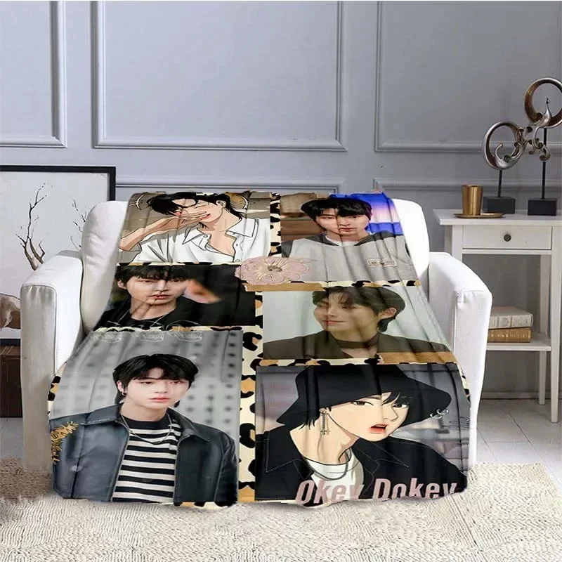 True Beauty Series Hwang in Youp Cha EunWoo Flannel Blanket Star Art Warm Throw Blanket for Bed Bedroom Sofa Picnic Blanket Gift 3