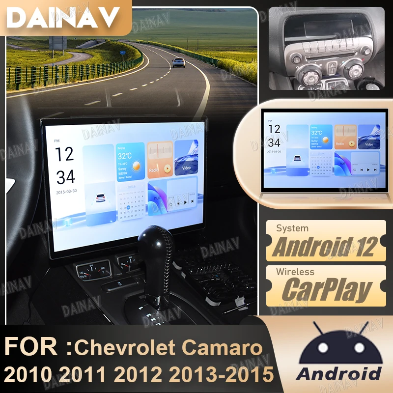

DIANAV 14.4 Inch For Chevrolet Camaro 2010-2015 Tesla Style Car Radio Qualcomm Android 12 Auto Multimedia Carplay Touch Screen
