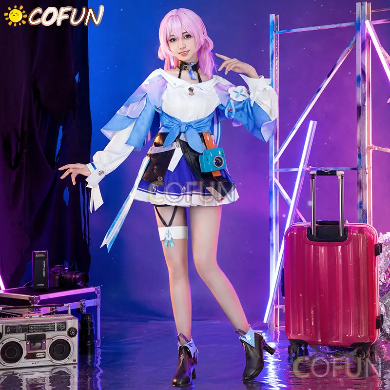 

Костюм для косплея COFUN Game Honkai: Star Rail March 7, костюм на Хэллоуин March 7, костюм Honkai, женский новый костюм