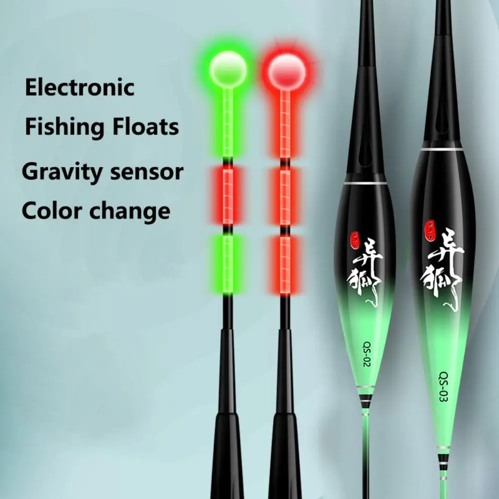 LED Electronic Fishing Floats Gravity Sensor Night Luminous Fishing Float Tail High Sensitivity Nano Color Change Luminous Float
