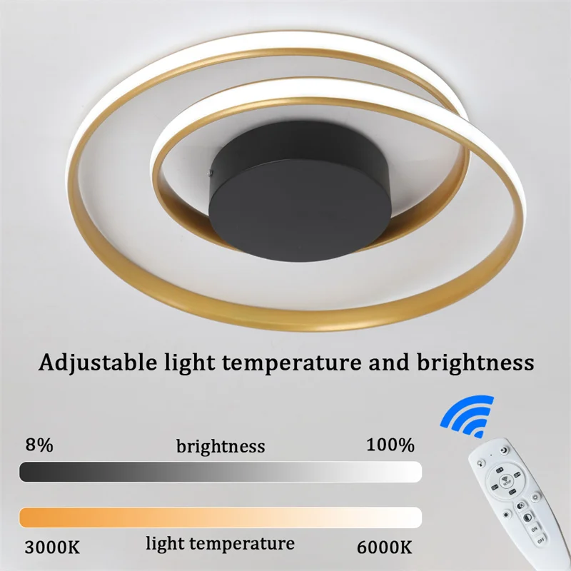 

Modern Ceiling Light With Remote Control Led Chandelier Home Decor Living Room Hanging Lamp Bedroom Fixture Lustres Pendant Lamp