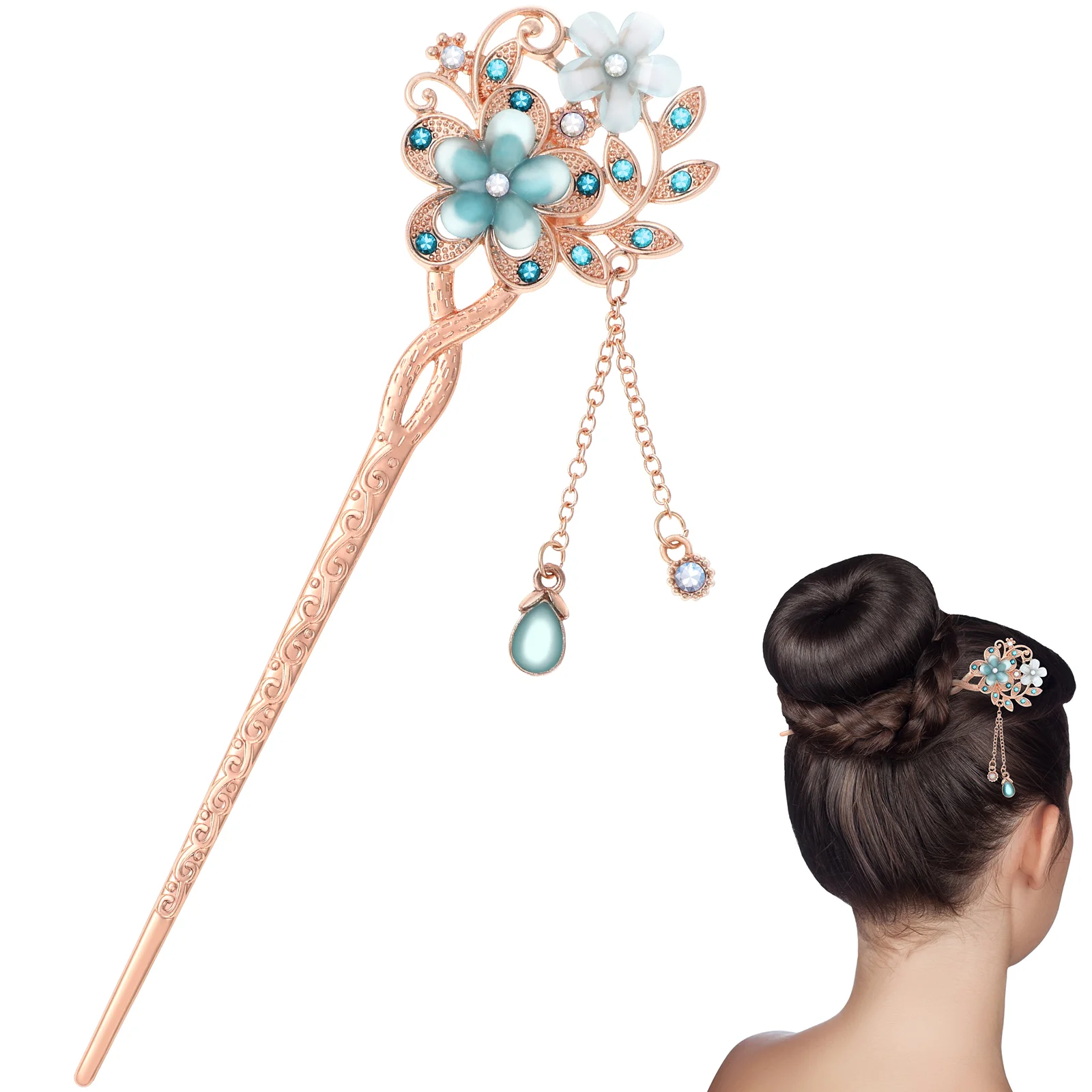 

Hair Pin Vintage Hairpin Style Fork Sticks Wedding Bride Accessories Miss Women