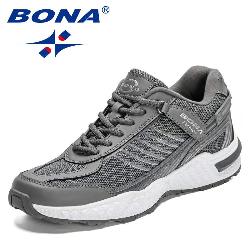 

BONA 2023 New Designers for Men Light Sneakers Breathable Footwear Running Shoes Man Fashion Outdoor Jogging Casua Walking Shoe