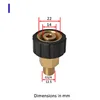Metal Adapter Foam Nozzle Foam Generator Foam Gun High Pressure Washer Soap Foamer for Nilfisk Karcher Huter Elitech Lavor 5