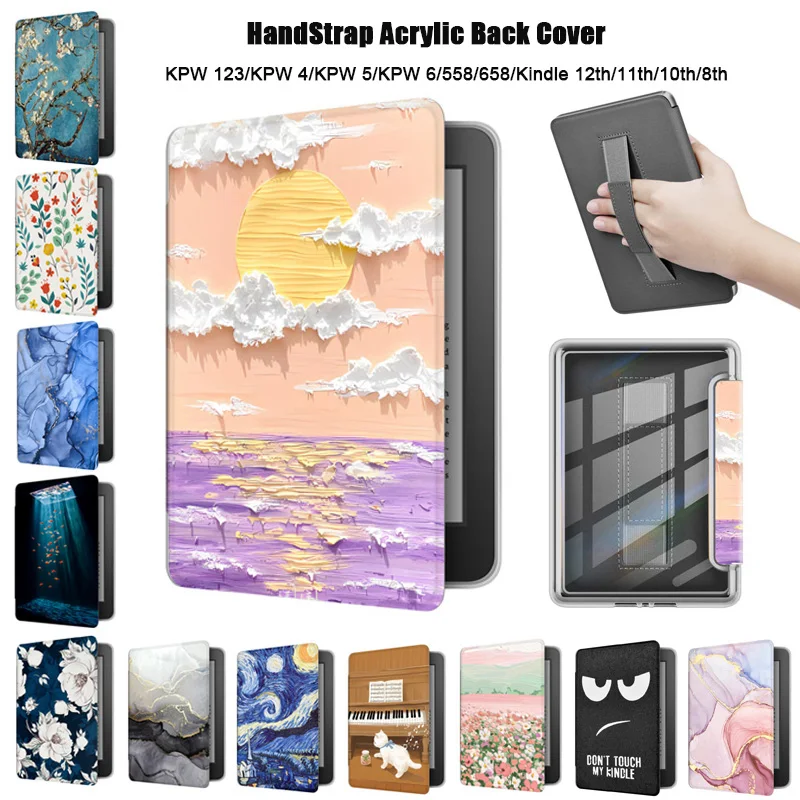 Acrylic Case for Kindle Paperwhite 4 5 6 10th 11th 12th Generation 6 6.8 7 Inch Protective Cover Pouch