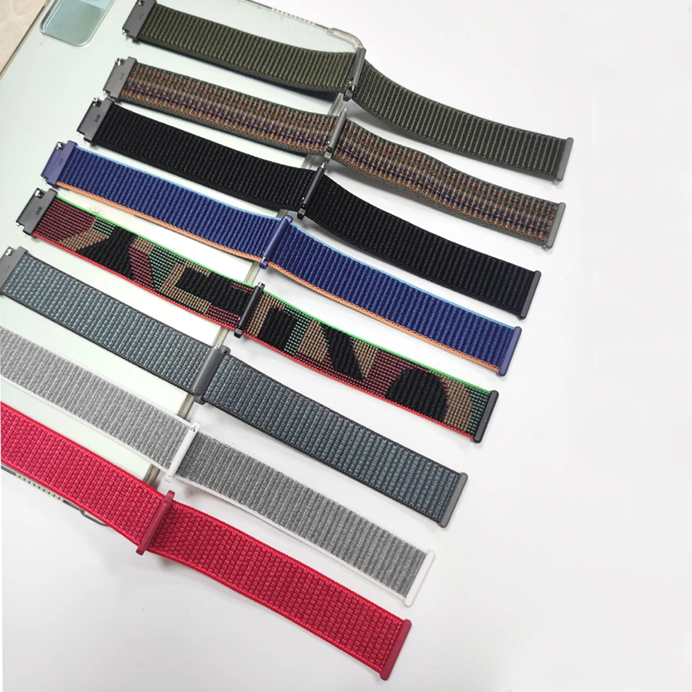 Sports Nylon Watchband Strap, 20mm/22mm Adjustable