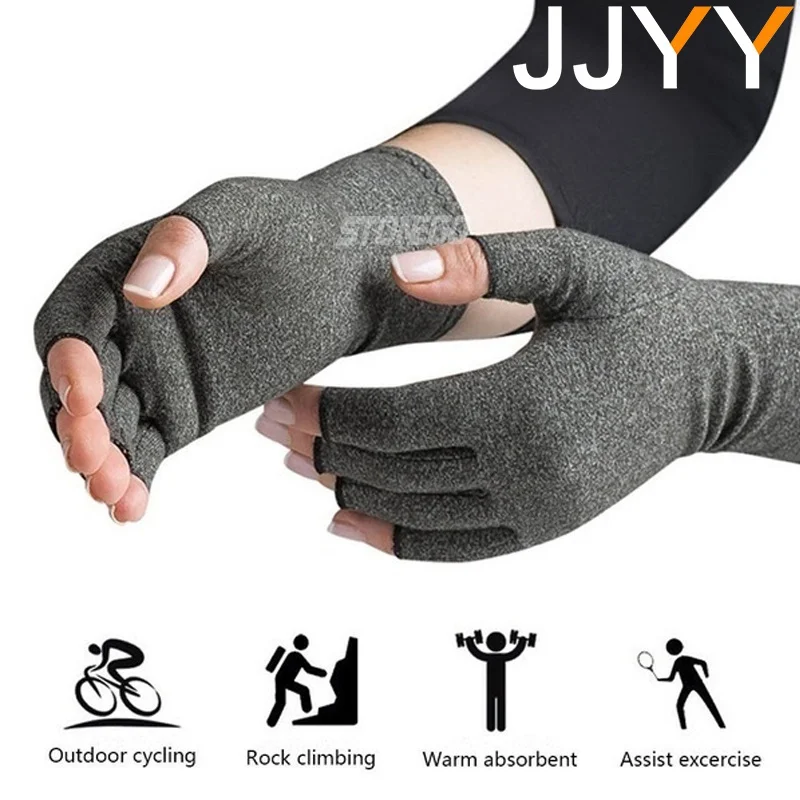 JJYY 관절염 방지 장갑, 터치 스크린 장갑, 손 지지대, 통증 완화, 관절염 손가락 압박, 돌고 장갑, 1 쌍