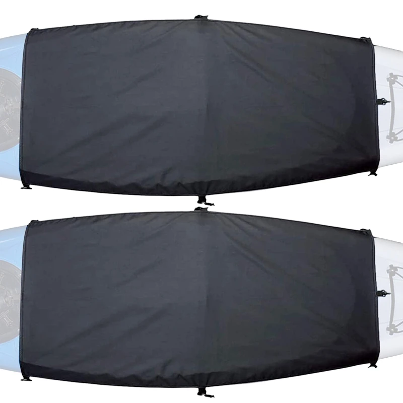 

2Pcs Kayak Cockpit Drape Cover,Cockpit Cover With Hook Holes,Provide Protection Against Rain And Dust For Ocean Cockpit