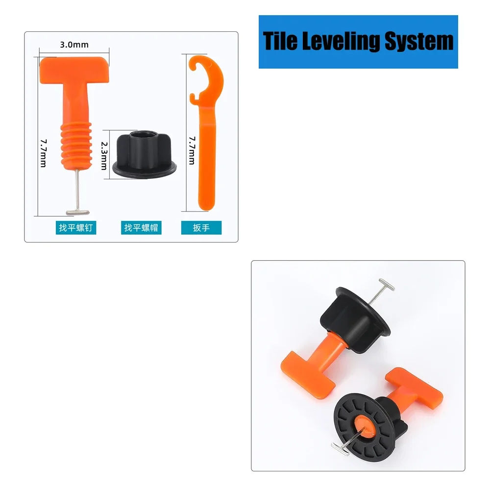 Floor Tile Leveling System Clips Spacers Porcelain Ceramic Leveler Kit For Tile Laying Wall Fixing Construction Tools 51/102 Pcs tile spacers,tile leveling clips,tile leveling tools