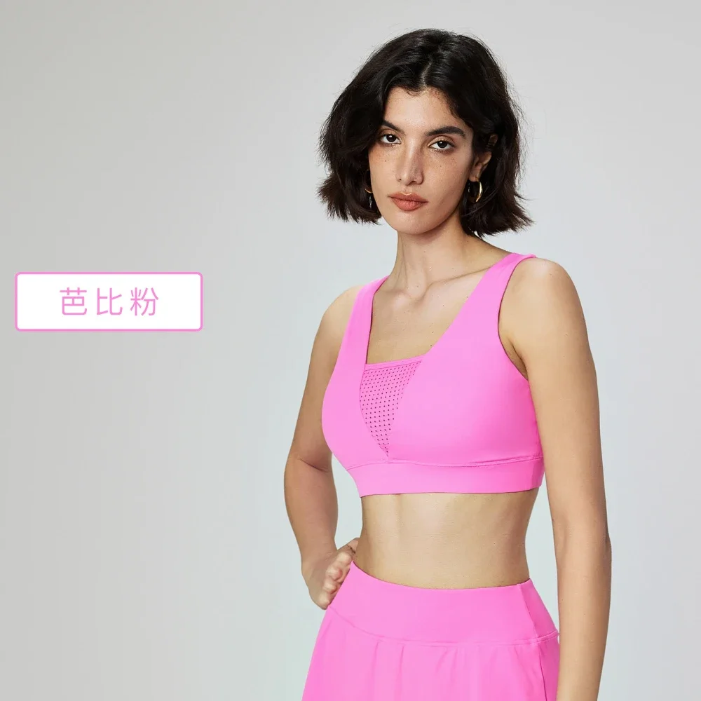 Mesh Breathable Yoga Underwear for Women Sexy Slimming and Shock-absorbing Sports Vest Outdoor Fitness Running Top