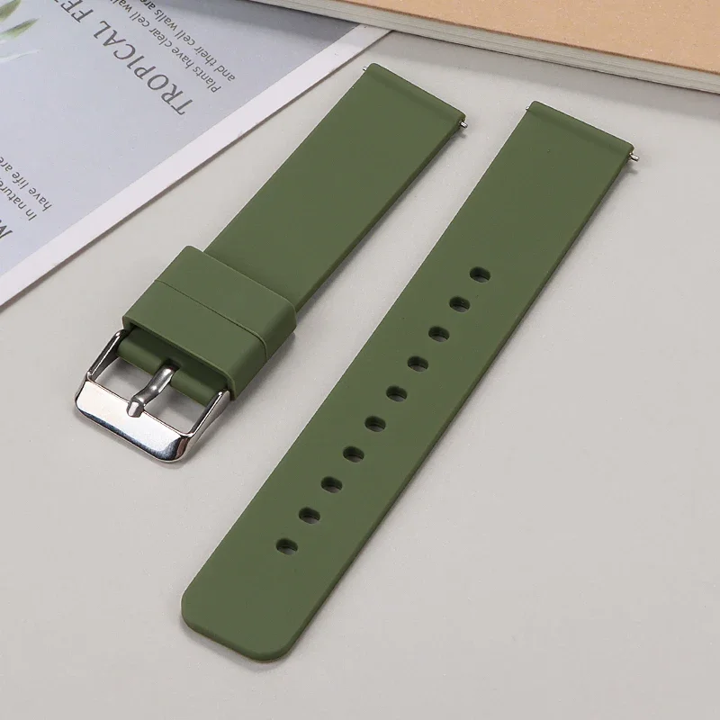 Cinturino Orologio In Silicone Morbido, Regolabile E Con Sgancio Rapido – Disponibile In 7 Misure, Adatto Uomo E Donna
