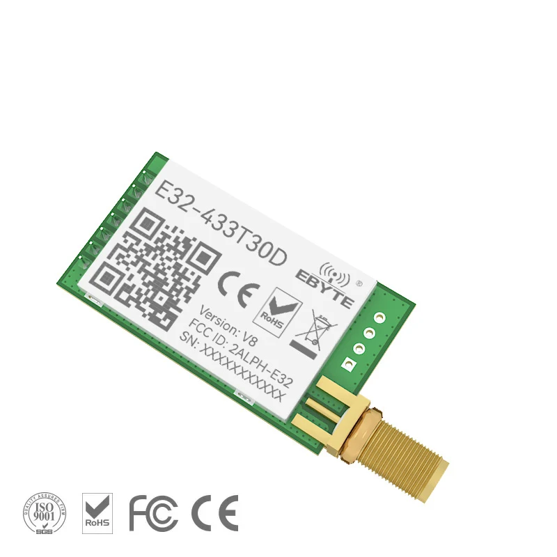 LoRa TXCO 433MHz 1W Module E32-433T30D-V8 LoRa Module Transmitter UART 433T30D Long Range 8km Wireless rf Transceiver for wireless module