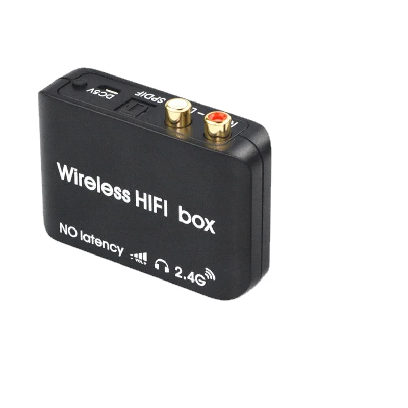 Wireless Audio Transmitter - 2.4GHz Hi-Fi, No Delay, Supports Digital Optical and Analog Audio