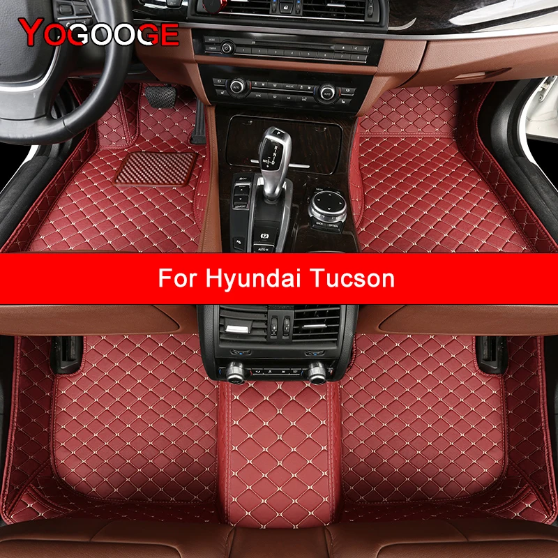 

Автомобильные коврики YOGOOGECustom для Hyundai Tucson, автомобильные аксессуары, коврик для ног