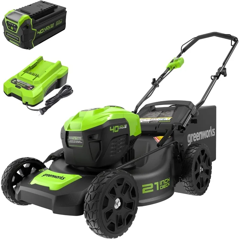

Greenworks LMF413 дюйма 40 в беспроводной бесщеточный газон