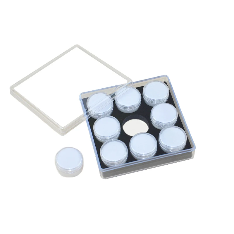 15-Piece Small Round Display Boxes With Screw Lids - Clear Plastic Containers For Jewelry, Beads & Small Items