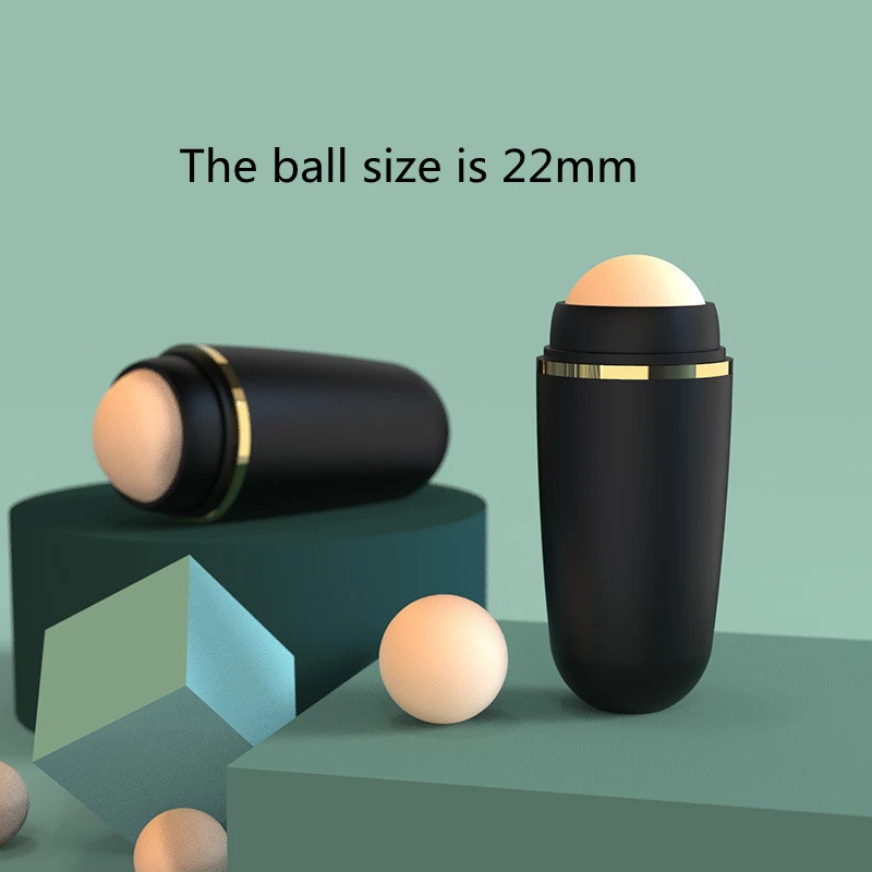 2Units Oil-Absorbing Volcanic Stone Multi-size Washable Reusable Face Roller Ball Natural Volcanic for Excess Oil Blotting Tools