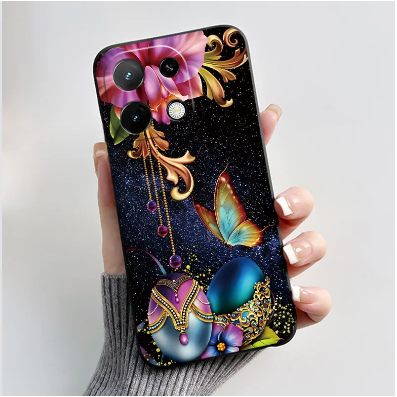 Cute Cartoon Silicone Protective Phone Case - Printed Soft Shell Cover