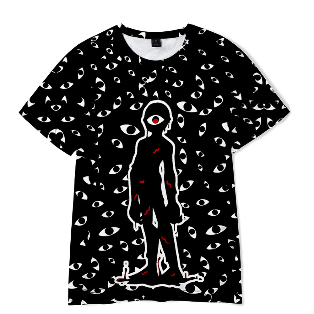New Summer 3D Escape Door Doors Children's Pure Cotton Fashion Trend Comfortable Versatile Casual Cute T-shirt Gift 2