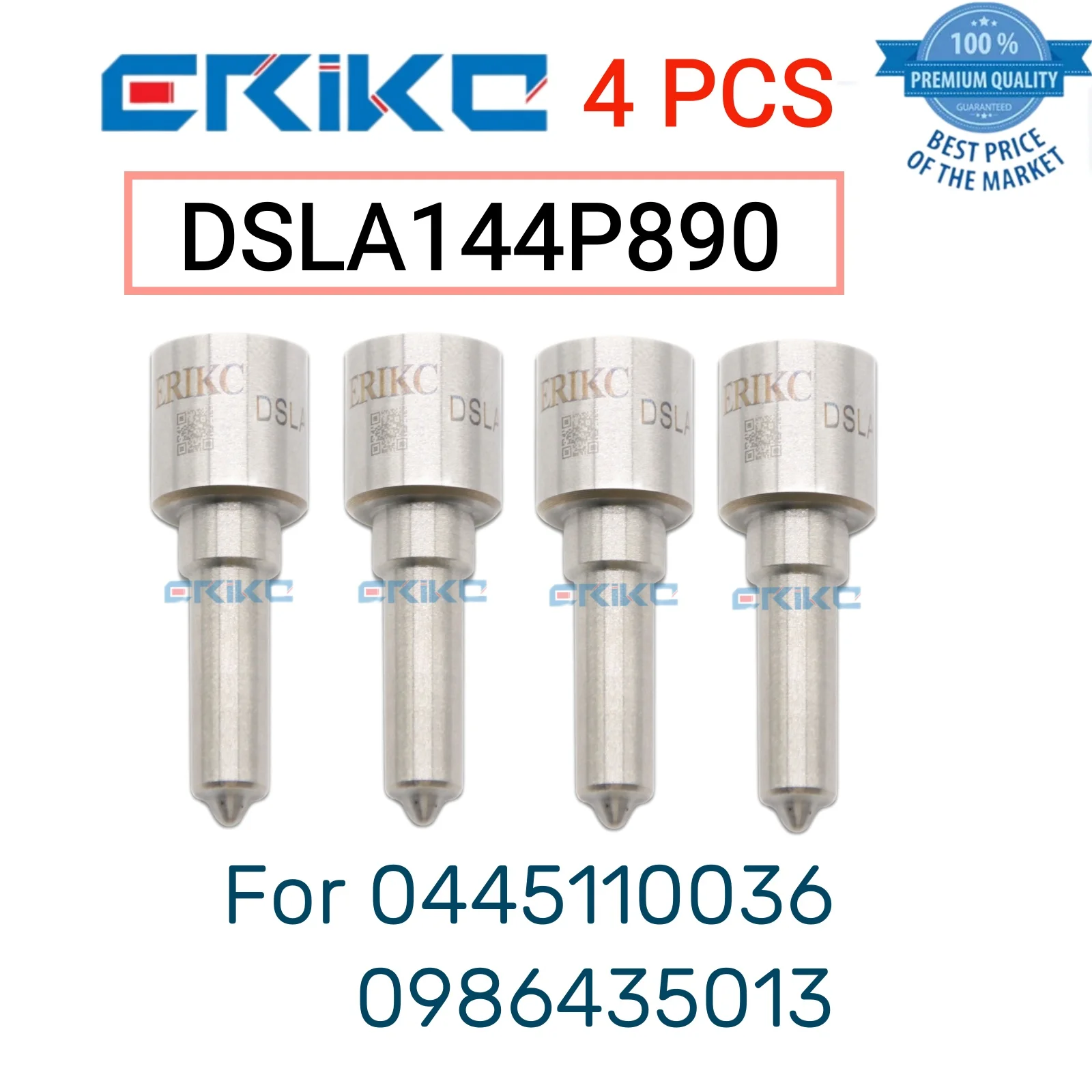 

4 шт., Форсунка для масляного распылителя DSLA144P890 0 433 175 250 DSLA 144 P 890 DSLA 144P890 для 0445110036 0986435013