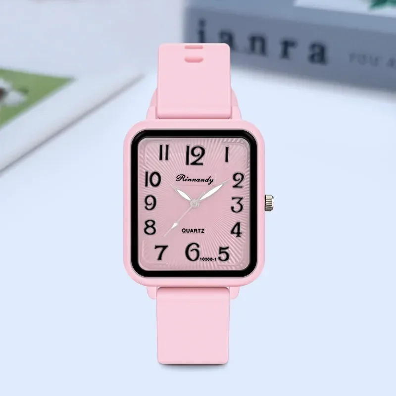 Brand Silicone Strap Watch Student Leisure Square Digital Women Quartz Watch New Fashion Ladies Luxury Wristwatch Dropshipping 2