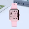 Brand Silicone Strap Watch Student Leisure Square Digital Women Quartz Watch New Fashion Ladies Luxury Wristwatch Dropshipping 2