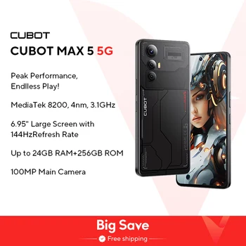 CUBOT MAX 5 5G Android Smartphone, Dimensity 8200, 6.95" Display 1