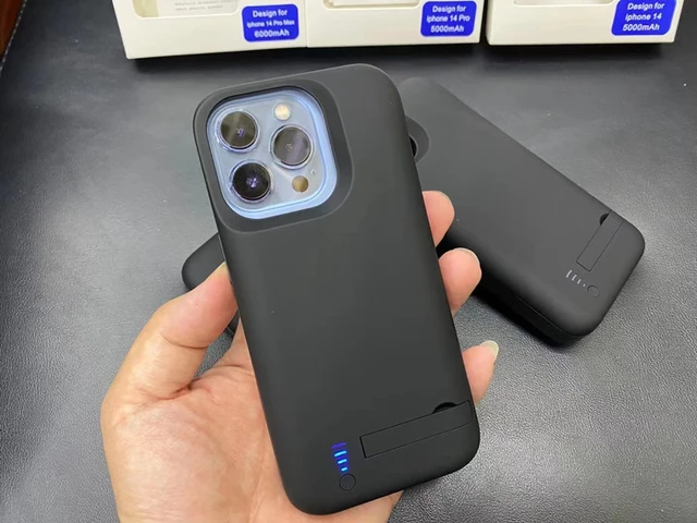 Xilecaly-funda de batería para iPhone, cubierta de cargador de batería  externa para iPhone 15 Pro Max 13 14 Pro 12 Mini, XS Max XR 6s 7 8 Plus -  AliExpress