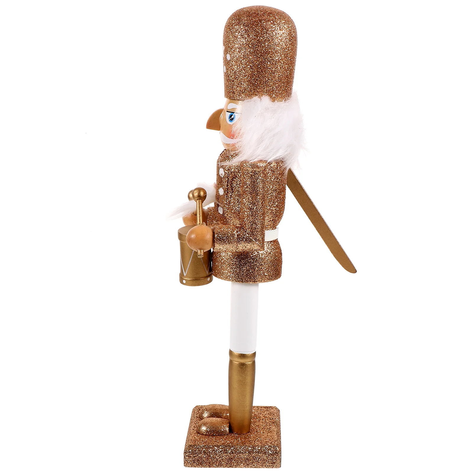 

Nutcracker Christmas Table Decor Wooden for Kids Music Ornaments Xmas Desktop Crafts Figures Child Decorations