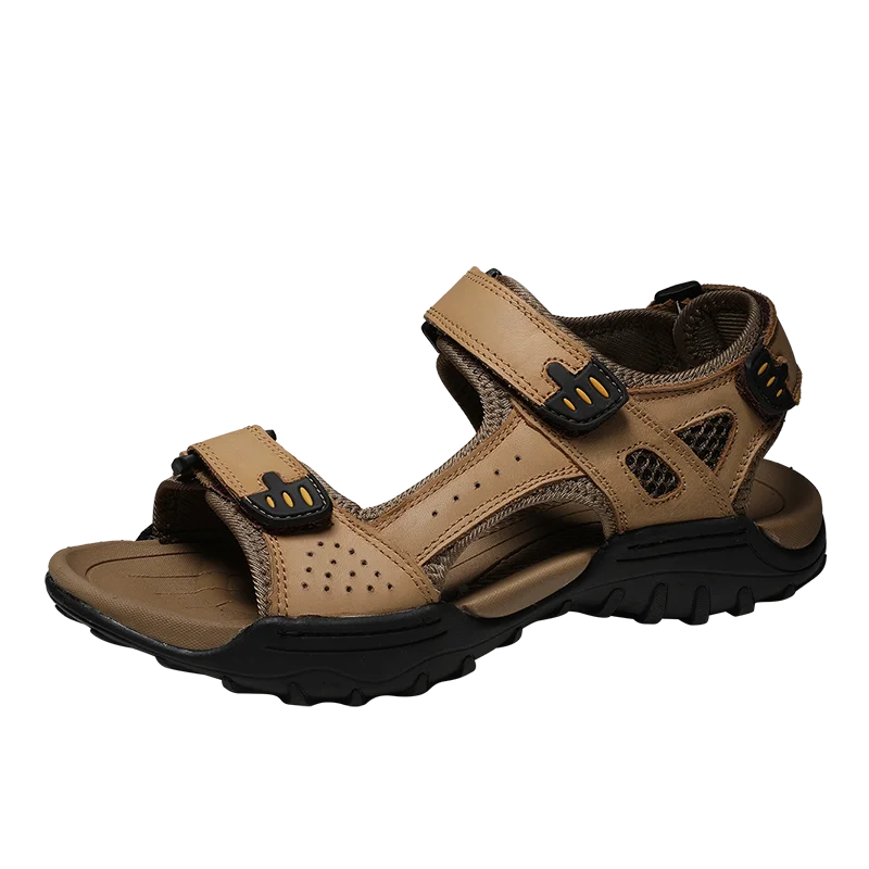2022 Classic Genuine Leather Men Sandals Summer Beach Sandals Outdoor