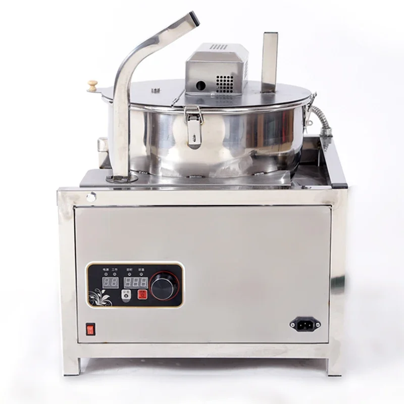 5000W Fully Automatic Multi-function Electromagnetic Heating Ball Popcorn Machine, Gas Heating Popcorn Machine