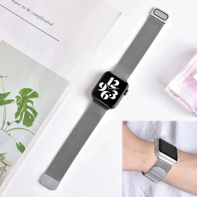 Milanese Loop Metal Double Magnetic Wristband