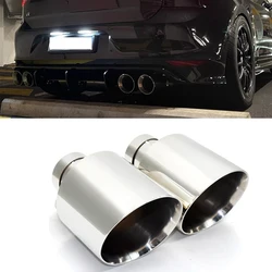 1 Pcs Universal Exhaust Tip Stainless Steel Exhaust Muffler Tip Tailpipe Oblique Customized Size Car Exhaust Tip Universal