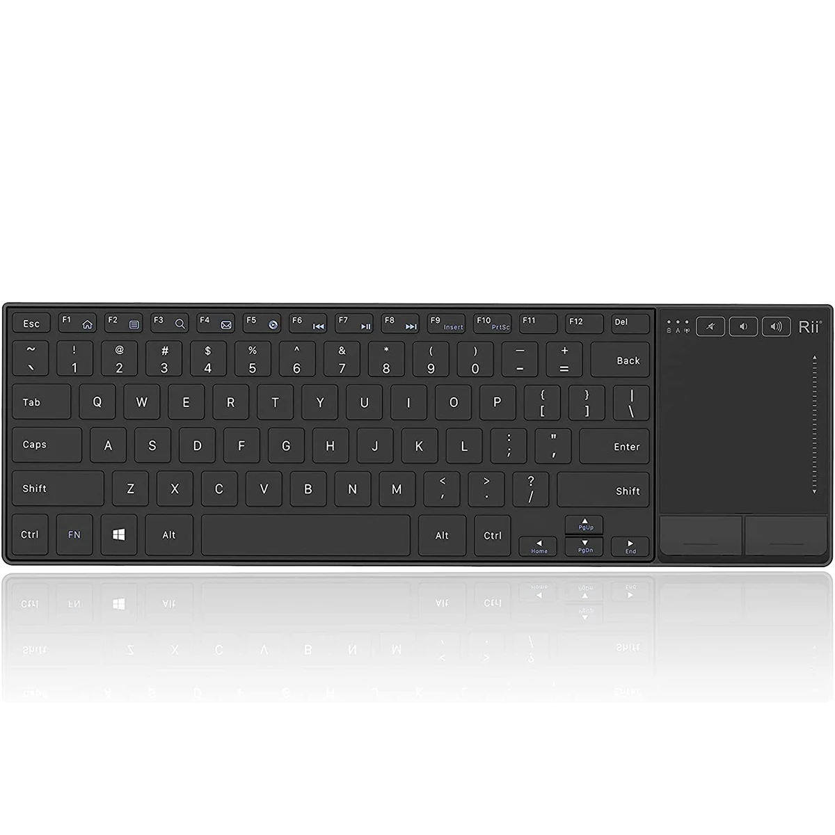 Mini Teclado sem Fio com Touchpad Multi-touch Rii K22 Compatível com pc Mac Laptop Windows Tablet
