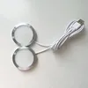 Led USB Spotlight 3W DC 5V RGB With Remote Jewelry Cabinet Showcase Counter Lamp Ceiling Mini Spot Light USB plug 2 in One 4