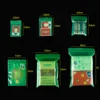 100Pcs Transparent Color Zip Lock Plastic Packaging Gift Storage Bag Food Powder Herb Small Flat Pouches PE Mini Sachets 4