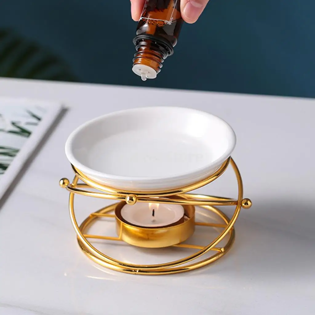 Keramische geurlamp Essentiële oliebrander Metalen brander