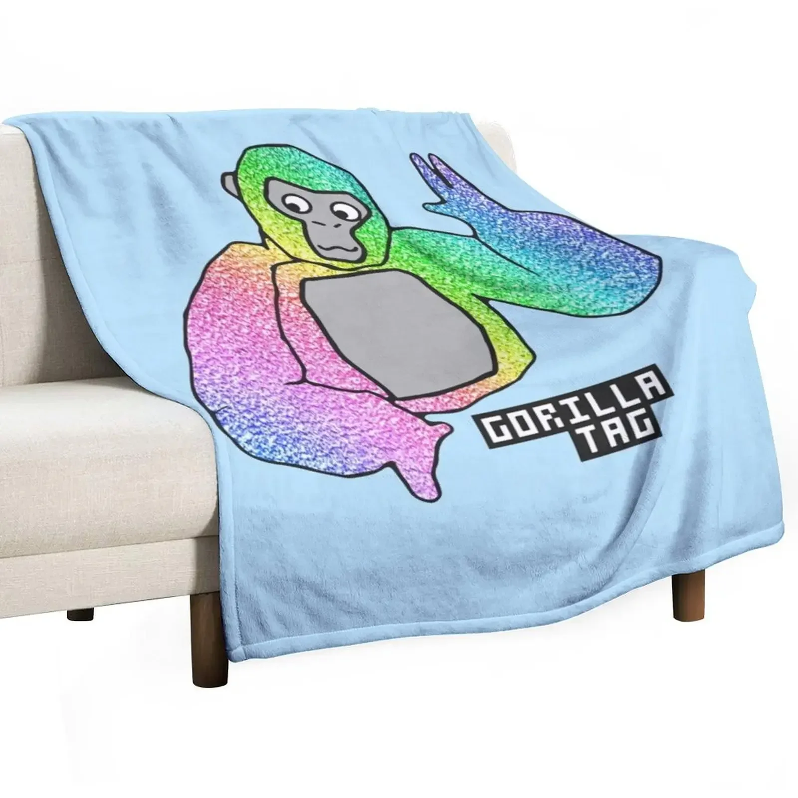 

Gorilla Tag Colorfull - Gorilla Tag Merch Hoodie For Men, Women Shirt Boy Girl Young Shirt - Long Sleeve, Sweatshi Throw Blanket