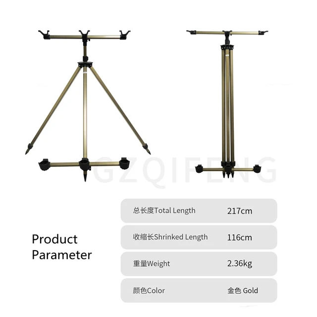 안정적이고 조절 가능한 낚싯대 거치대 삼각형 브래킷